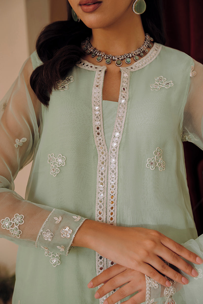 Cross Stitch | Eid Collection | MINTY GLAZE -  Cross Stitch Luxury - Original Designer Dress - House of Maryam