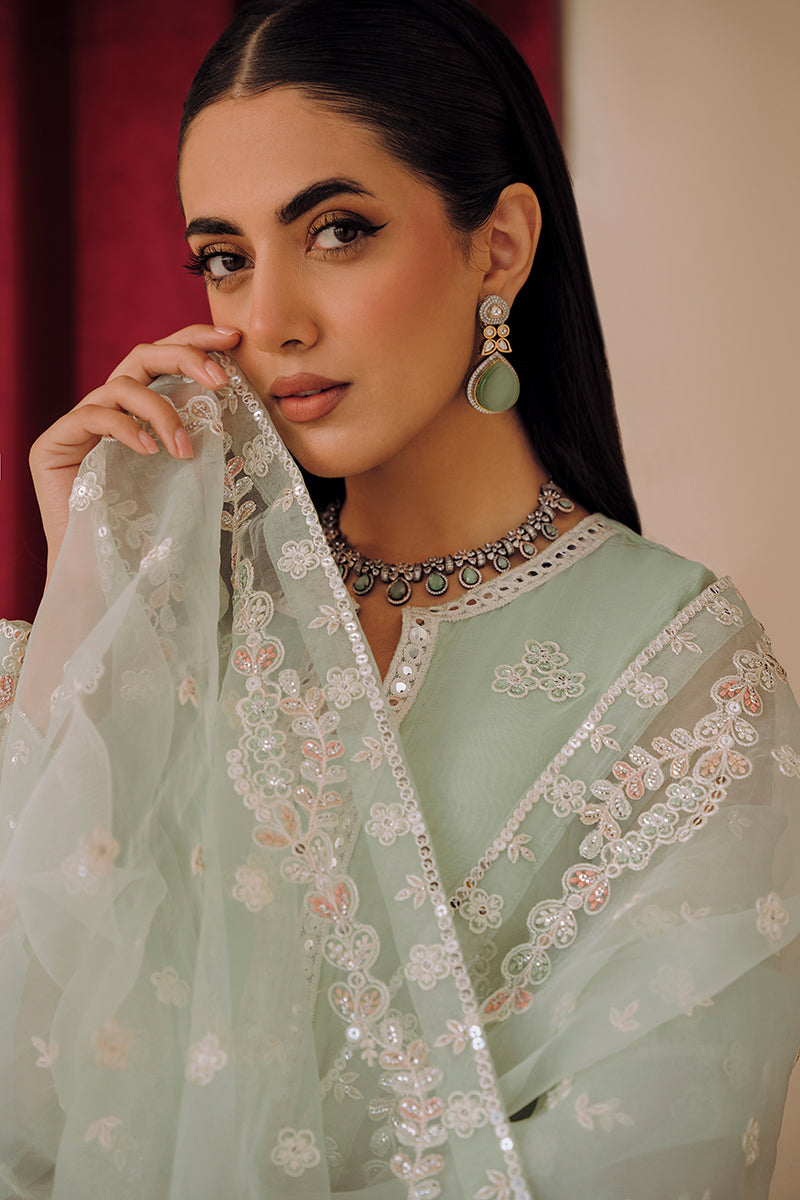 Cross Stitch | Eid Collection | MINTY GLAZE -  Cross Stitch Luxury - Original Designer Dress - House of Maryam
