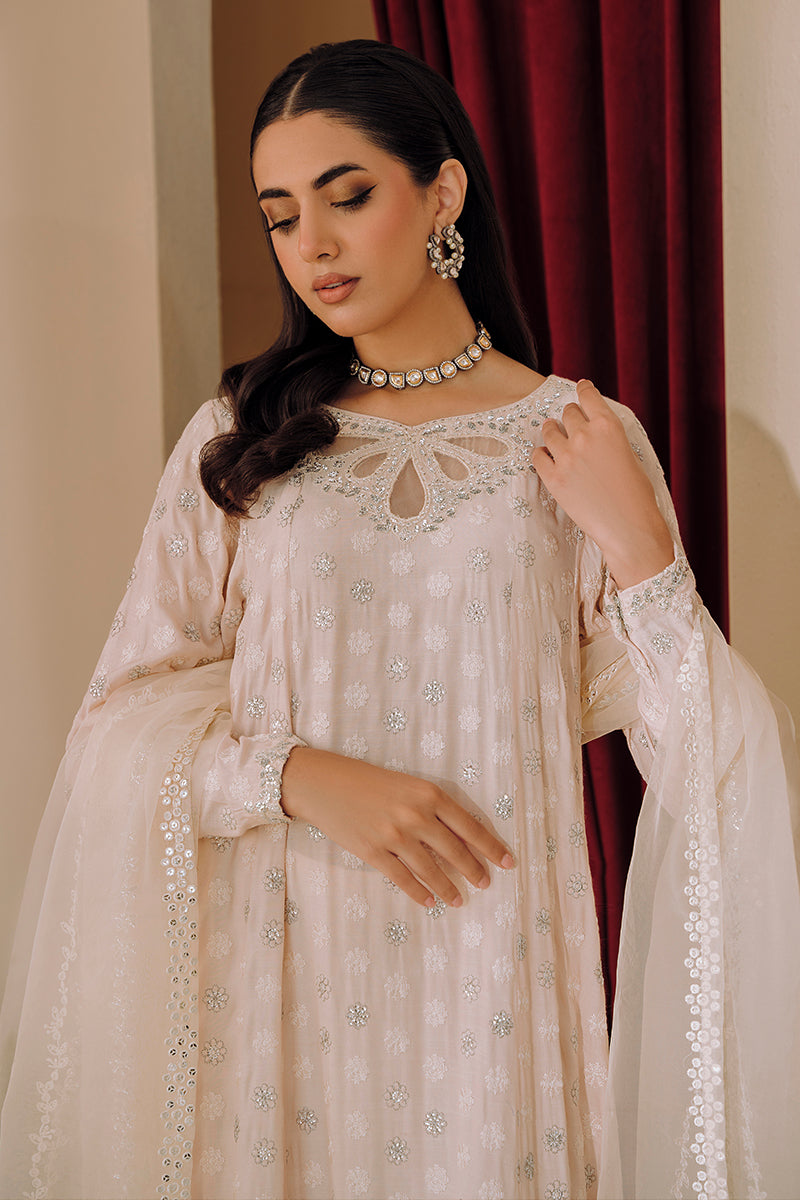 Cross Stitch | Eid Collection | PEACH GLORY -  Cross Stitch Luxury - Original Designer Dress - House of Maryam