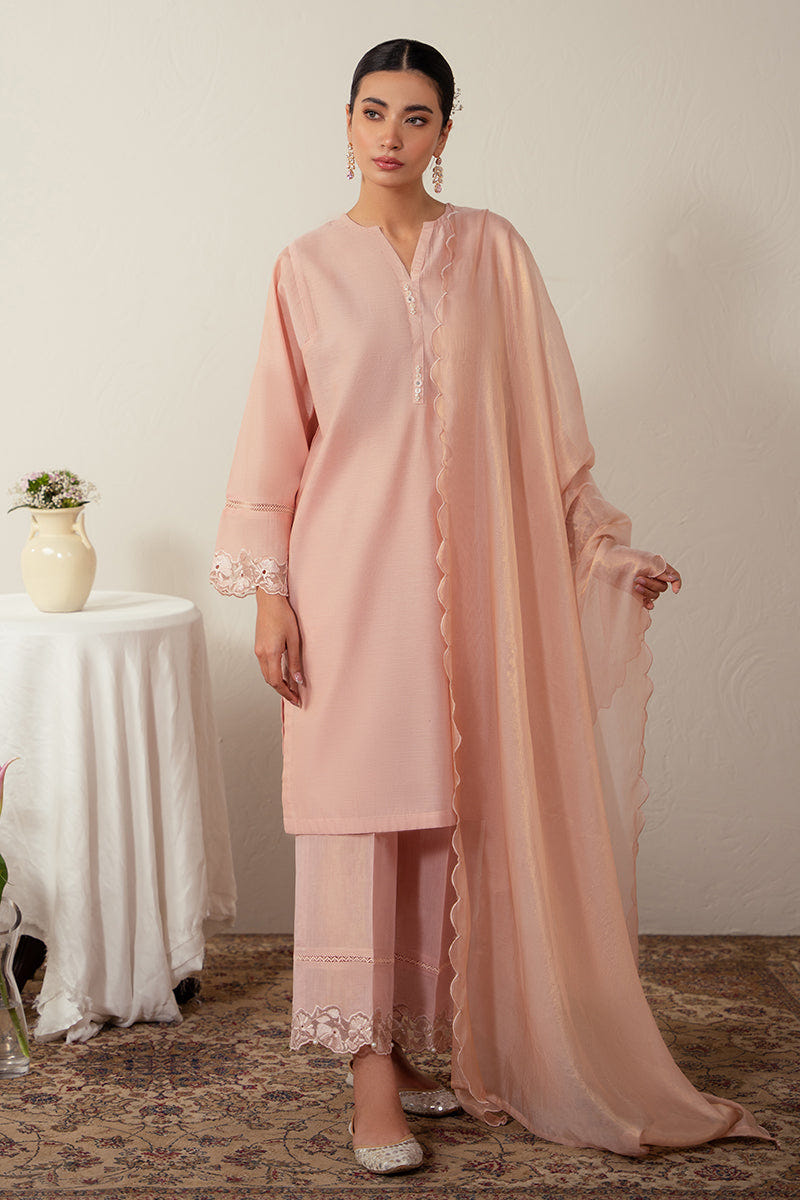 Cross Stitch | Eid Collection | BOTANICAL BLUSH -  Cross Stitch Luxury - Original Designer Dress - House of Maryam