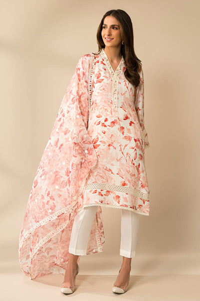 Cross Stitch | Eid Collection | CORAL IMPRESSION -  Cross Stitch Luxury - Original Designer Dress - House of Maryam
