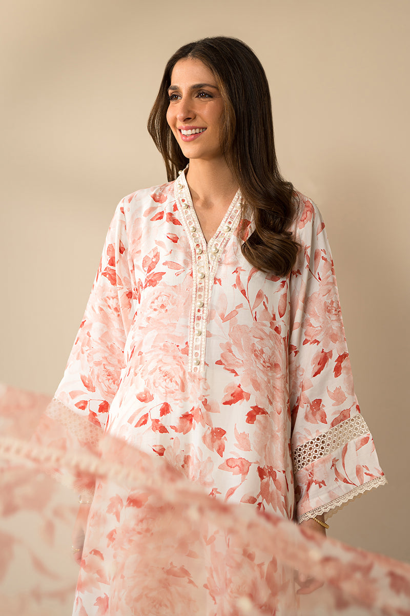 Cross Stitch | Eid Collection | CORAL IMPRESSION -  Cross Stitch Luxury - Original Designer Dress - House of Maryam