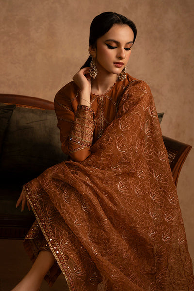 Cross Stitch | Eid Collection | AMBER GOLD -  Cross Stitch Luxury - Original Designer Dress - House of Maryam