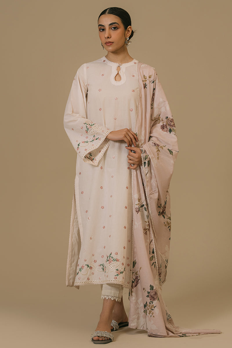 Cross Stitch | Eid Collection | TENDER BLUSH -  Cross Stitch Luxury - Original Designer Dress - House of Maryam