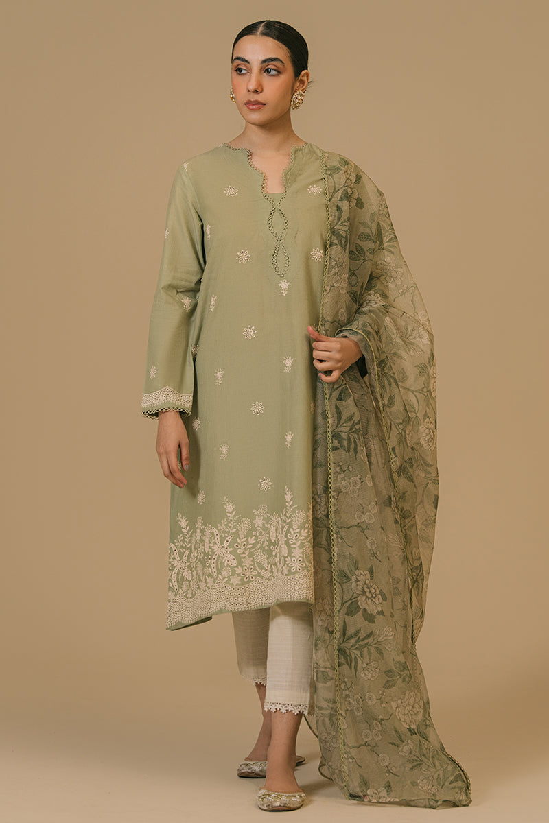 Cross Stitch | Eid Collection | OLIVE VISTA by Designer Cross Stitch - House of Maryam - Pakistani Designer Ethnic Wear in {{ shop.shopifyCountryName }}