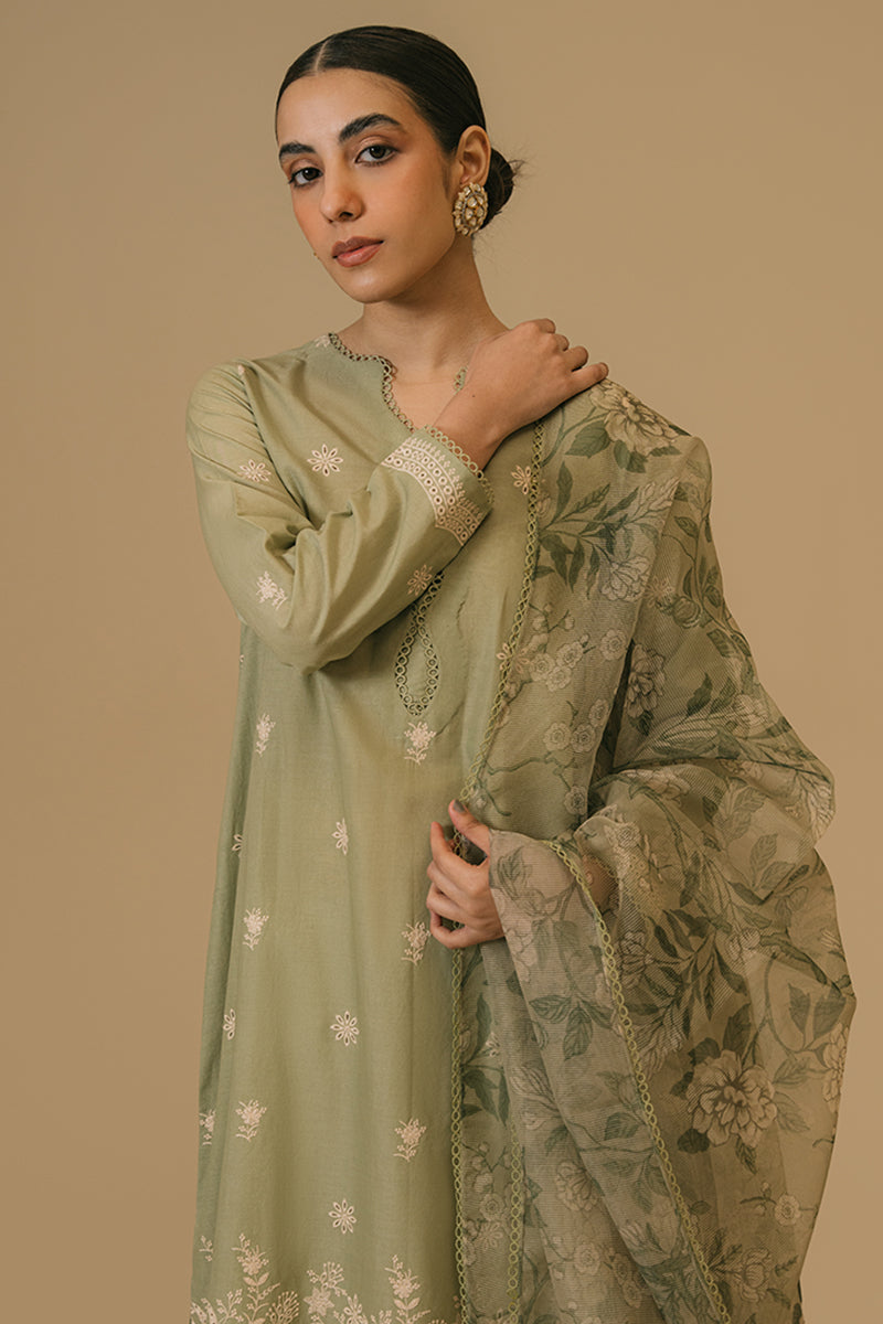 Cross Stitch | Eid Collection | OLIVE VISTA by Designer Cross Stitch - House of Maryam - Pakistani Designer Ethnic Wear in {{ shop.shopifyCountryName }}