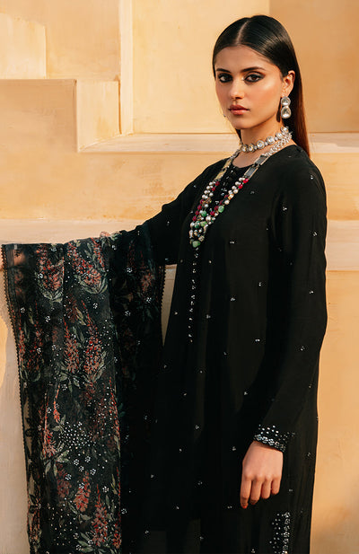 Cross Stitch | Eid Collection | BLACK DAHLIA -  Cross Stitch Luxury - Original Designer Dress - House of Maryam