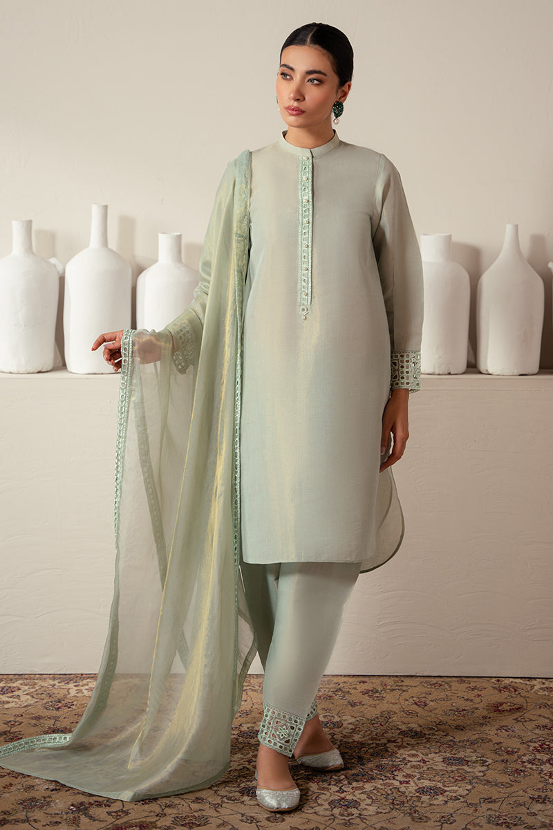 Cross Stitch | Eid Collection | GREEN MIST by Cross Stitch - House of Maryam