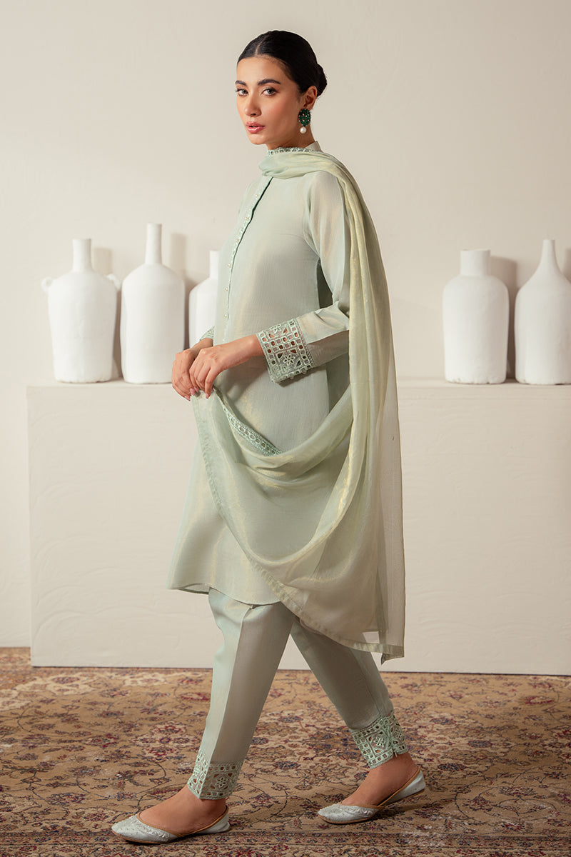 Cross Stitch | Eid Collection | GREEN MIST by Cross Stitch - House of Maryam