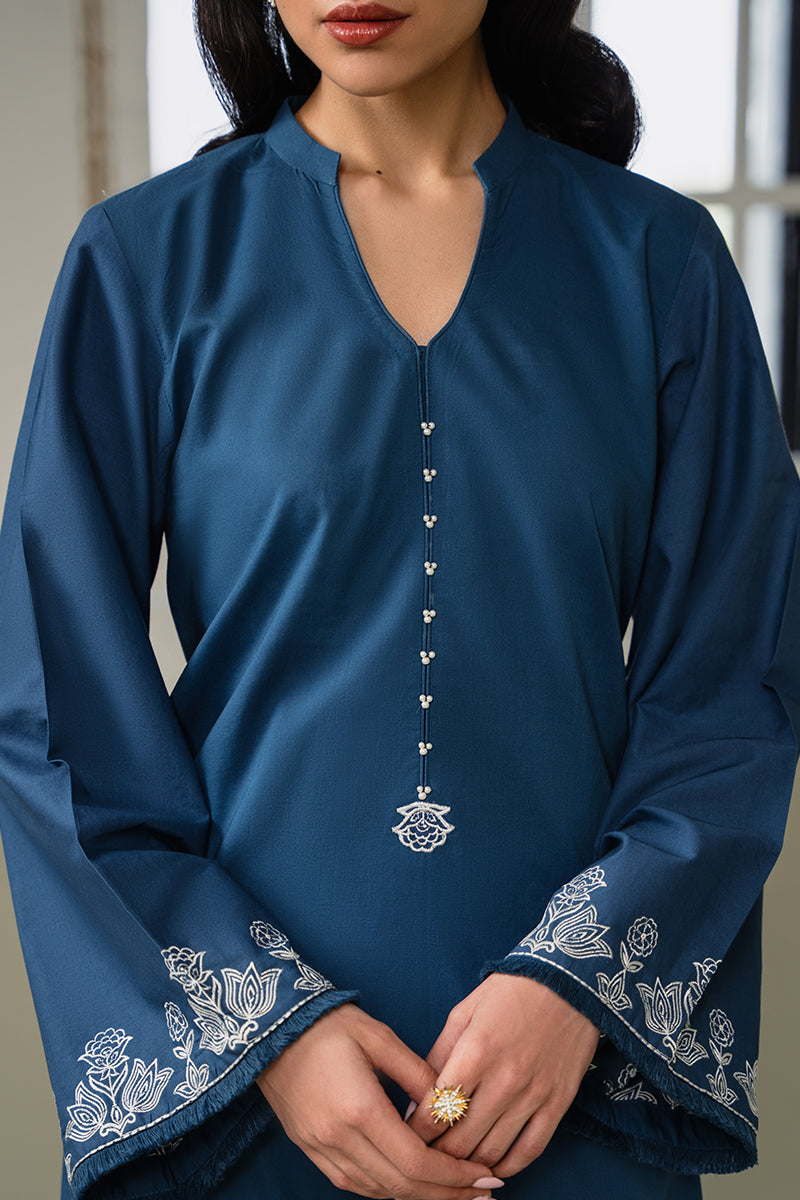 Cross Stitch | Eid Collection | PEARL BLUE by Cross Stitch - House of Maryam