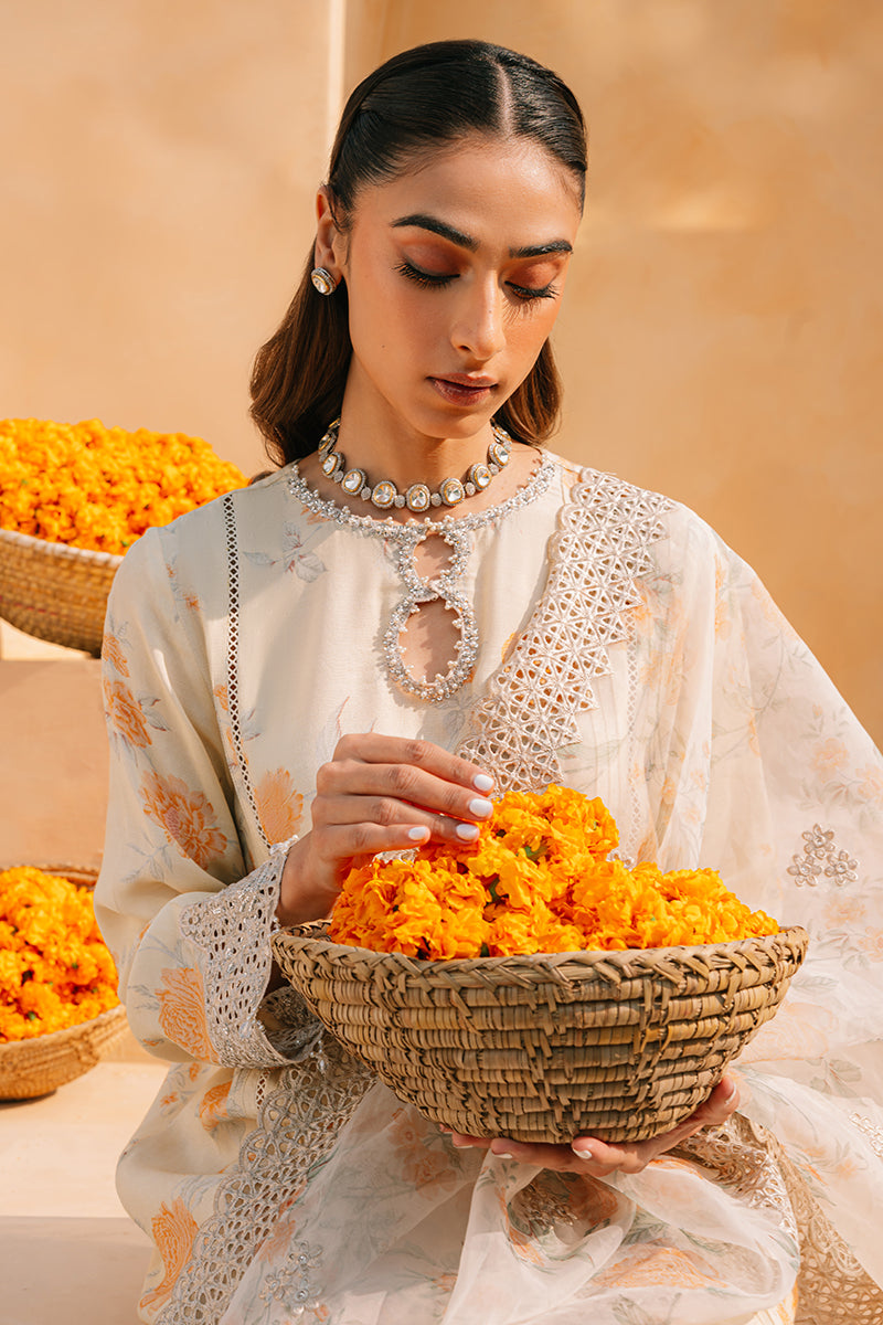 Cross Stitch | Eid Collection | LIME HAZE -  Cross Stitch Luxury - Original Designer Dress - House of Maryam