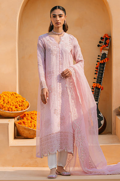 Cross Stitch | Eid Collection | MUTED PINK -  Cross Stitch Luxury - Original Designer Dress - House of Maryam