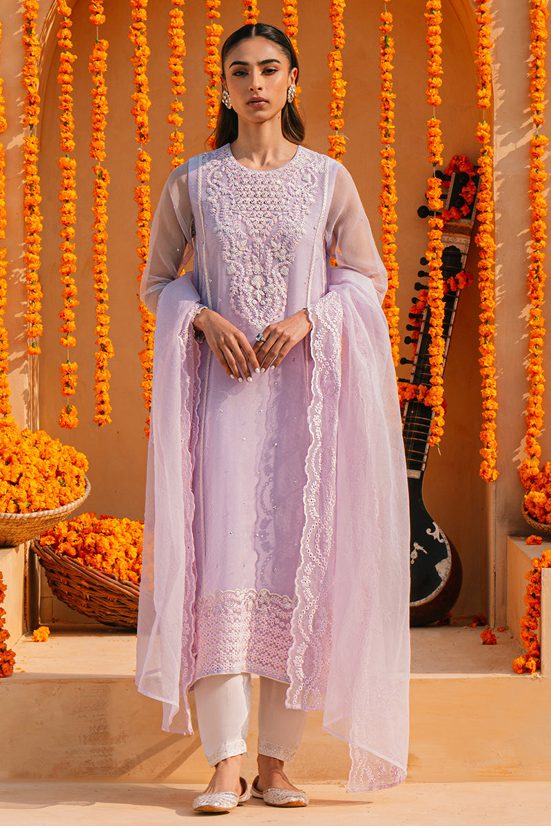 Cross Stitch | Eid Collection | LILAC WHISPER -  Cross Stitch Luxury - Original Designer Dress - House of Maryam