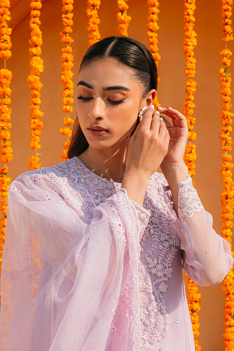 Cross Stitch | Eid Collection | LILAC WHISPER -  Cross Stitch Luxury - Original Designer Dress - House of Maryam