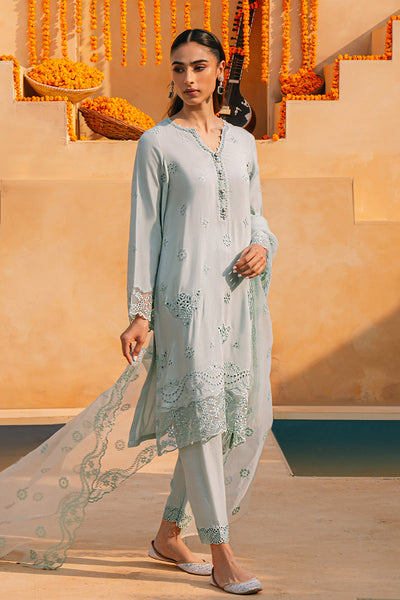 Cross Stitch | Eid Collection | CLOUD BURST -  Cross Stitch Luxury - Original Designer Dress - House of Maryam