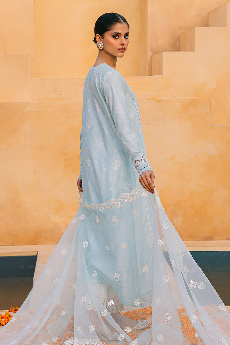 Cross Stitch | Eid Collection | SAFFRON SEA -  Cross Stitch Luxury - Original Designer Dress - House of Maryam