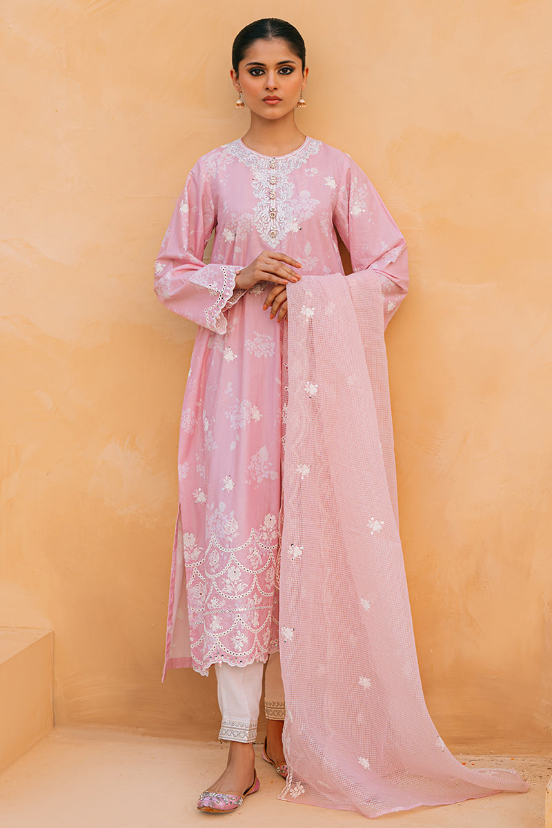 Cross Stitch | Eid Collection | PINK BREEZE by Cross Stitch - House of Maryam