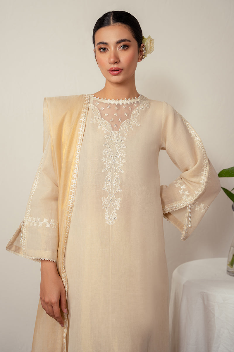 Cross Stitch | Eid Collection | PEARLED IVORY by Designer Cross Stitch - House of Maryam - Pakistani Designer Ethnic Wear in {{ shop.shopifyCountryName }}