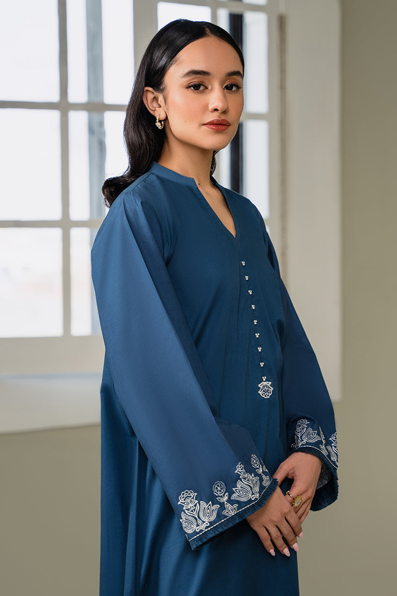 Cross Stitch | Eid Collection | PEARL BLUE by Designer Cross Stitch - House of Maryam - Pakistani Designer Ethnic Wear in {{ shop.shopifyCountryName }}