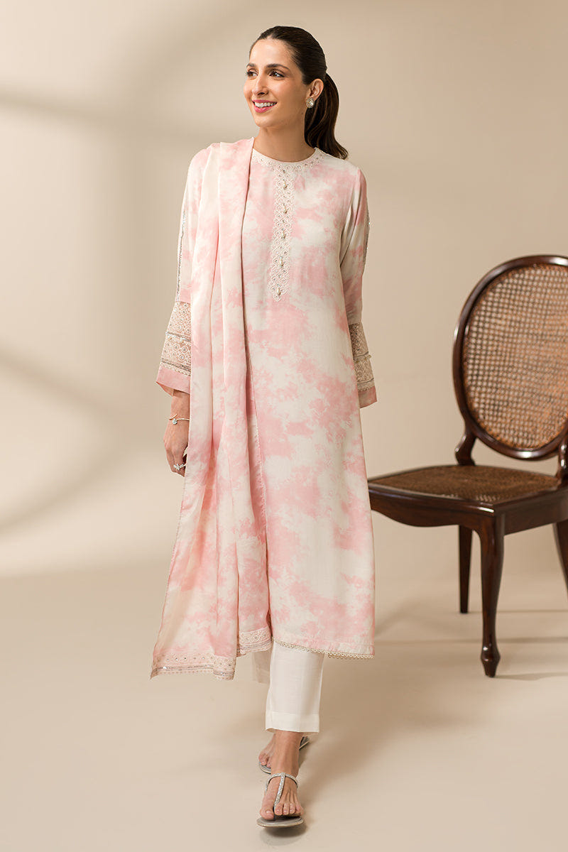 Cross Stitch | Eid Collection | PINK SPLASH -  Cross Stitch Luxury - Original Designer Dress - House of Maryam