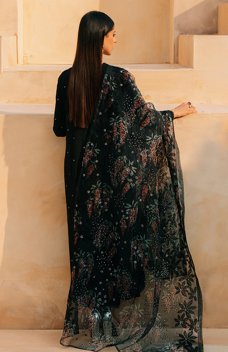 Cross Stitch | Eid Collection | BLACK DAHLIA by Cross Stitch - House of Maryam