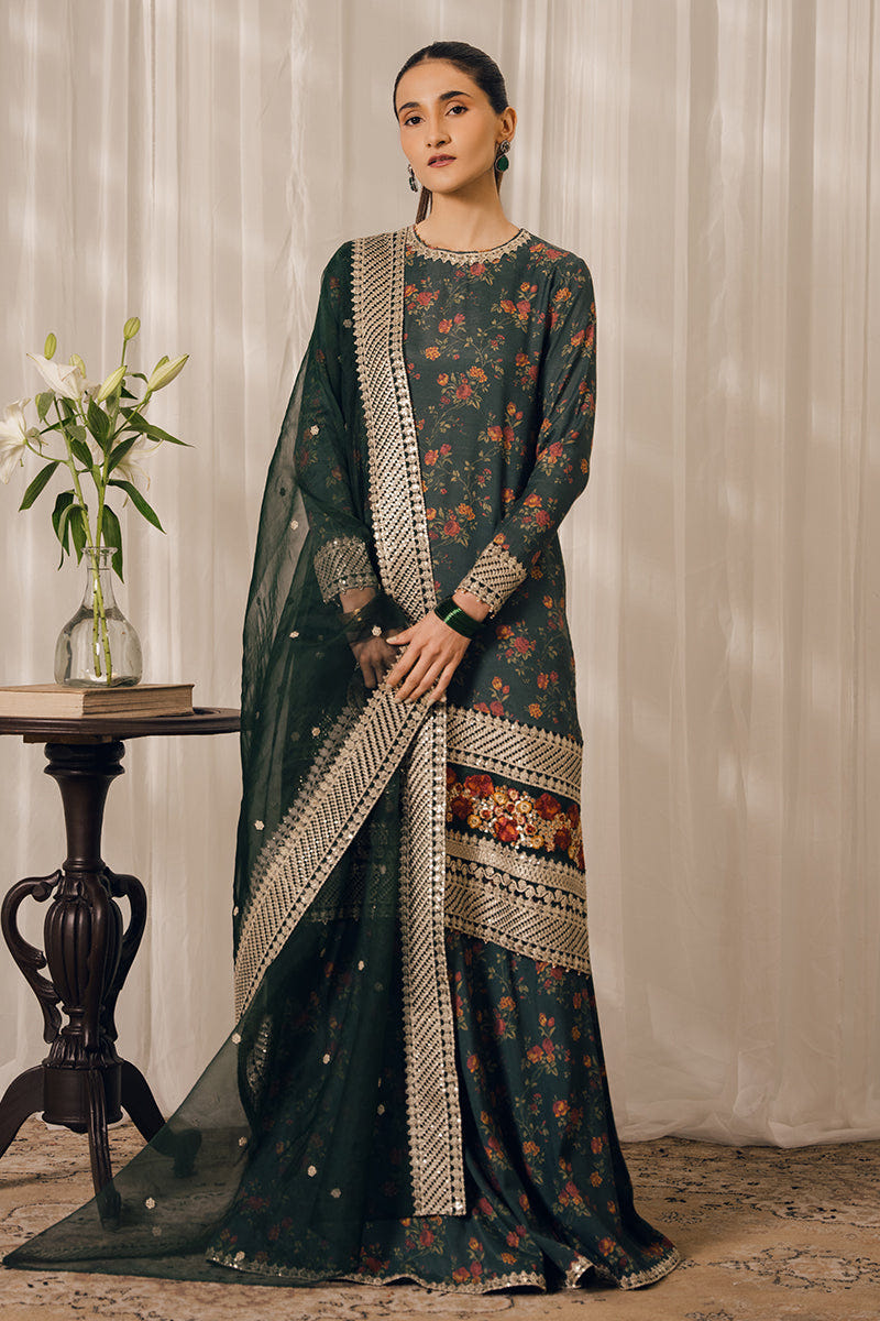 Cross Stitch | Eid Collection | EMERALD AISLE -  Cross Stitch Luxury - Original Designer Dress - House of Maryam