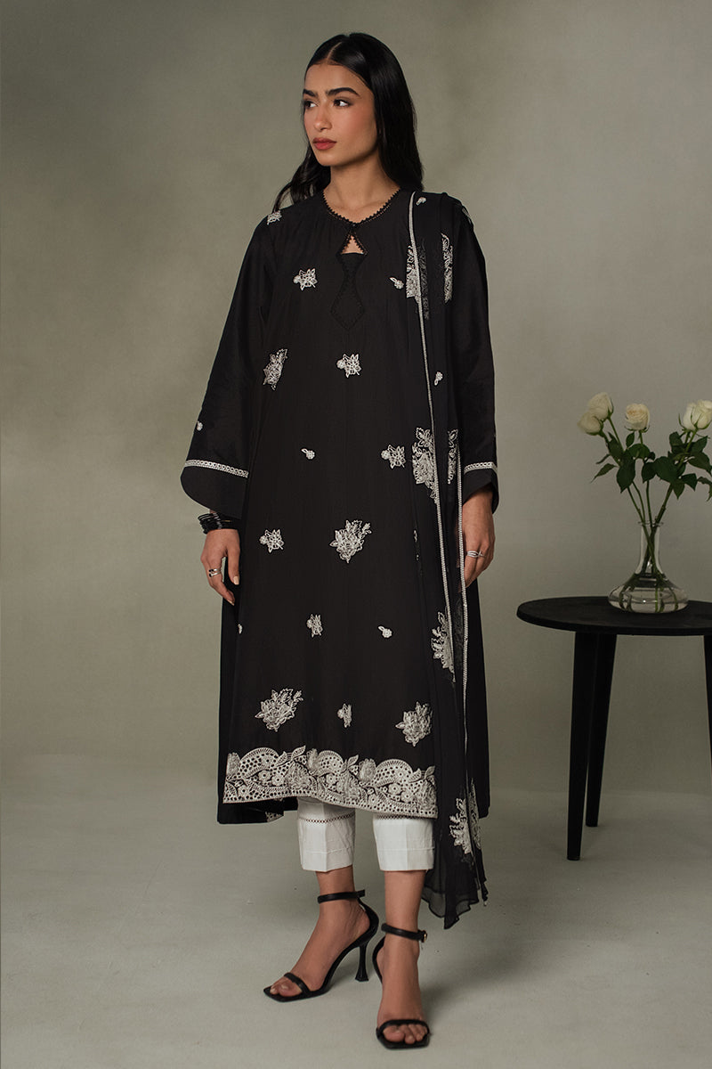 Cross Stitch | Eid Collection | MONOCHROMATIC -  Cross Stitch Luxury - Original Designer Dress - House of Maryam
