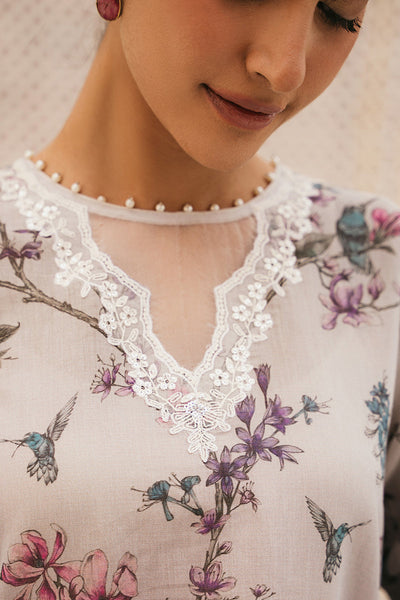 Cross Stitch | Eid Collection | PERIWINKLE PEARL -  Cross Stitch Luxury - Original Designer Dress - House of Maryam