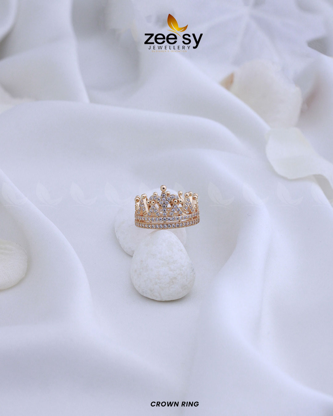 Crown Ring -  Zeesy Rings - Original Designer Dress - House of Maryam