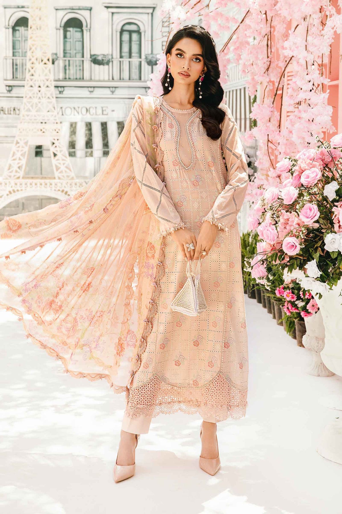 Maria B | M Prints Summer 25 | MPT-2601-A -  Maria B Ladies Clothes - Original Designer Dress - House of Maryam