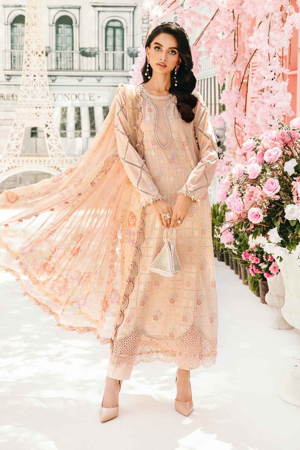 Maria B | M Prints Summer 25 | MPT-2601-A -  Maria B Ladies Clothes - Original Designer Dress - House of Maryam