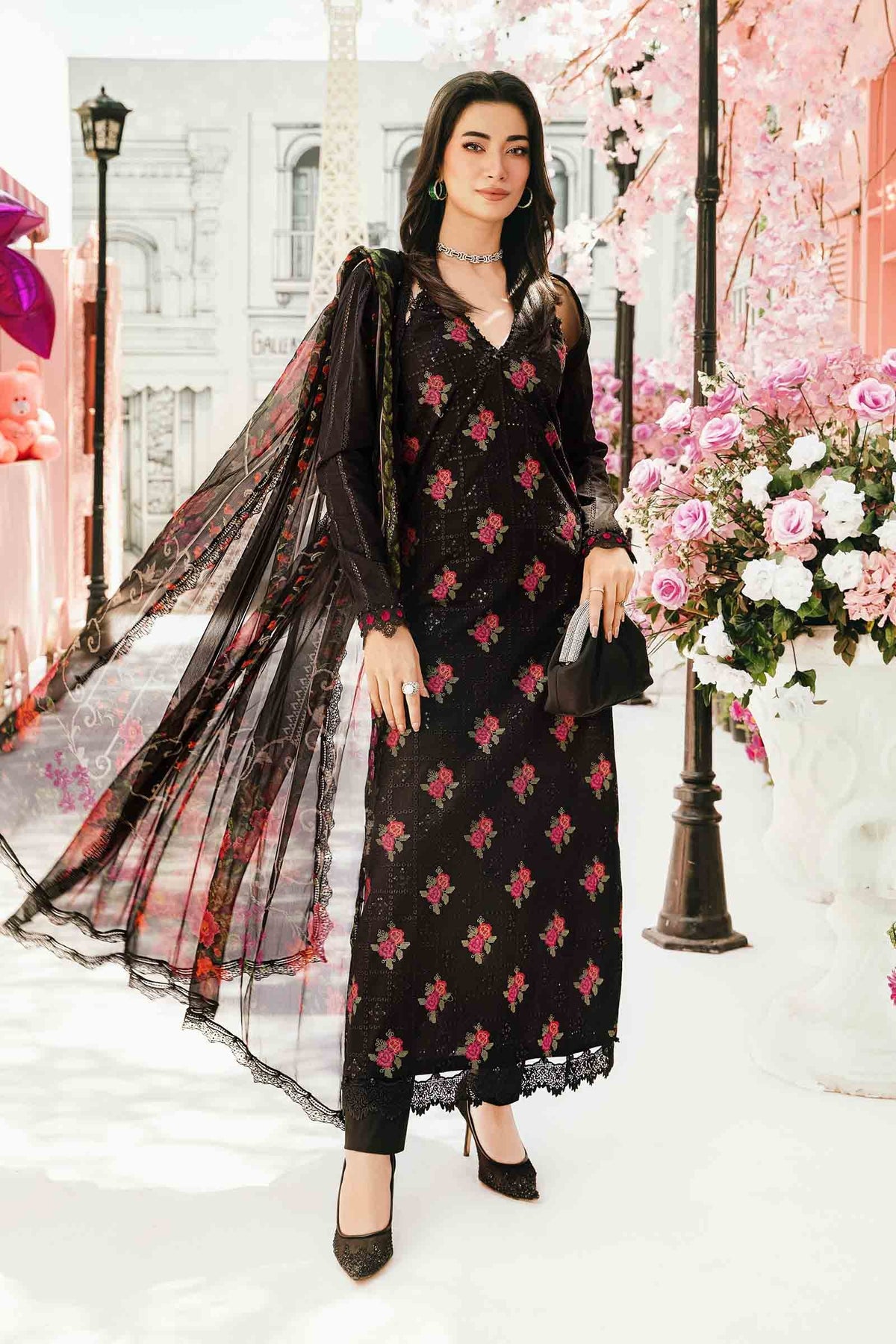 Maria B | M Prints Summer 25 | MPT-2601-B -  Maria B Ladies Clothes - Original Designer Dress - House of Maryam