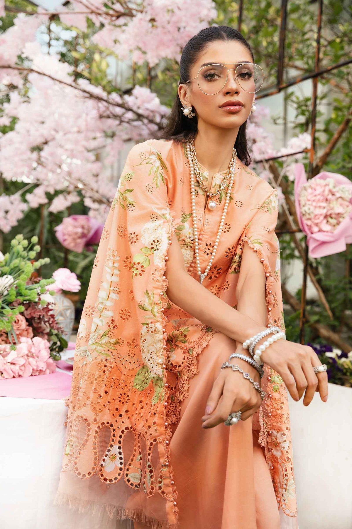 Maria B | M Prints Summer 25 | MPT-2602-A -  Maria B Ladies Clothes - Original Designer Dress - House of Maryam