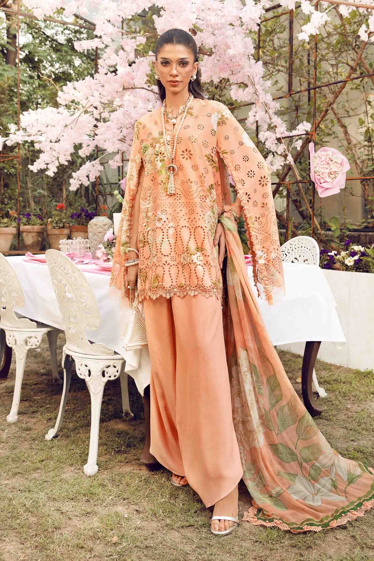 Maria B | M Prints Summer 25 | MPT-2602-A -  Maria B Ladies Clothes - Original Designer Dress - House of Maryam