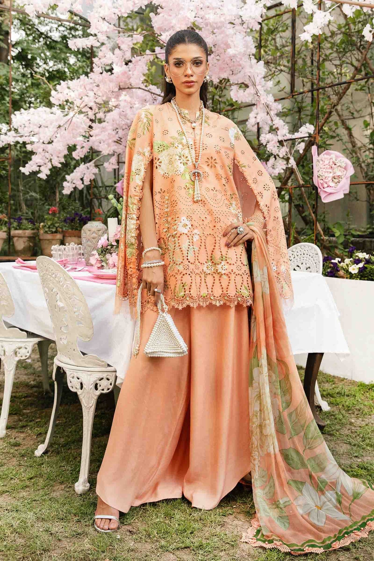 Maria B | M Prints Summer 25 | MPT-2602-A -  Maria B Ladies Clothes - Original Designer Dress - House of Maryam