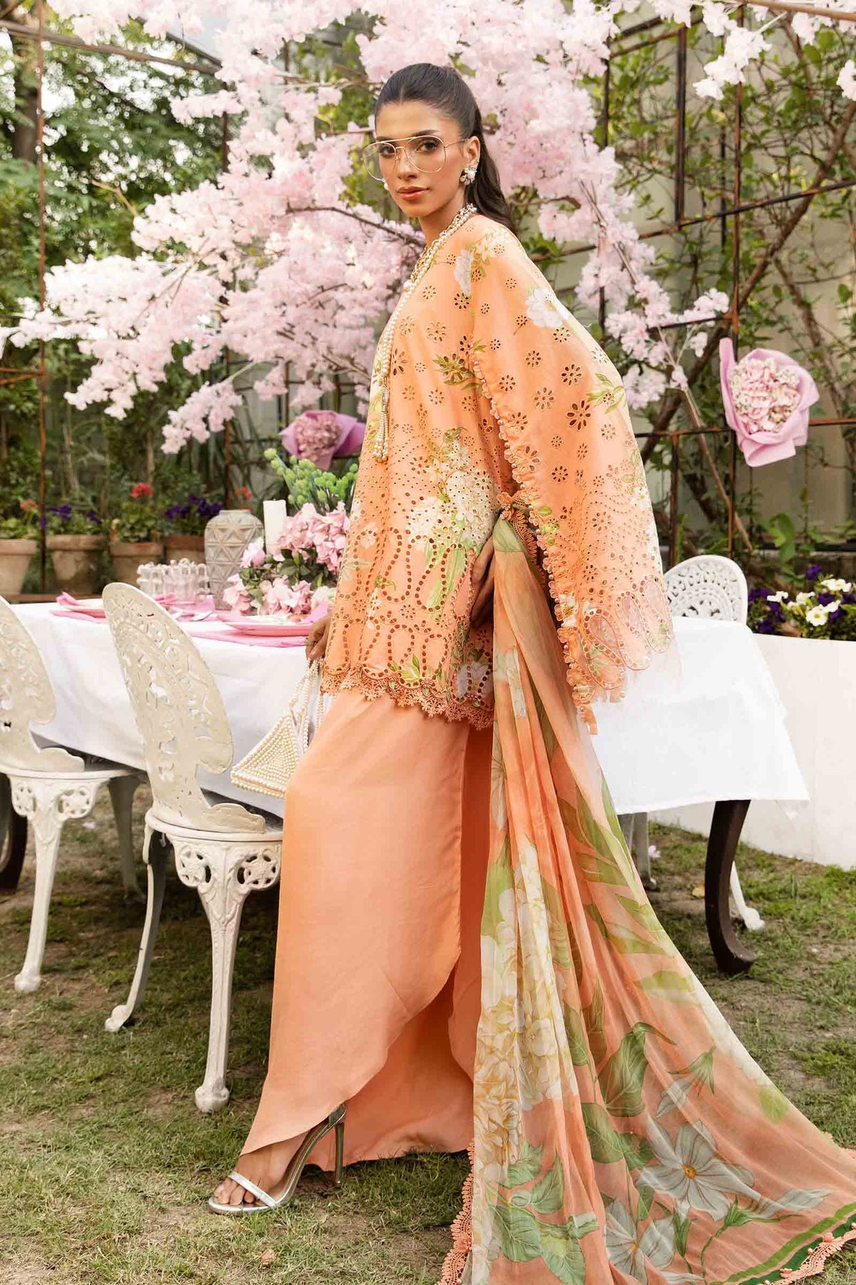 Maria B | M Prints Summer 25 | MPT-2602-A -  Maria B Ladies Clothes - Original Designer Dress - House of Maryam