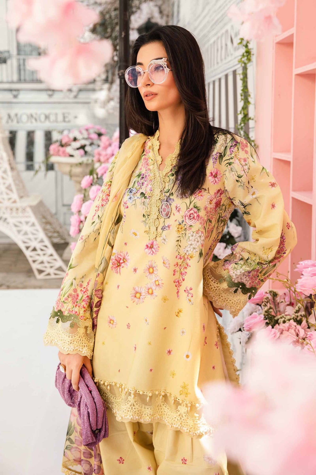 Maria B | M Prints Summer 25 | MPT-2603-A -  Maria B Ladies Clothes - Original Designer Dress - House of Maryam
