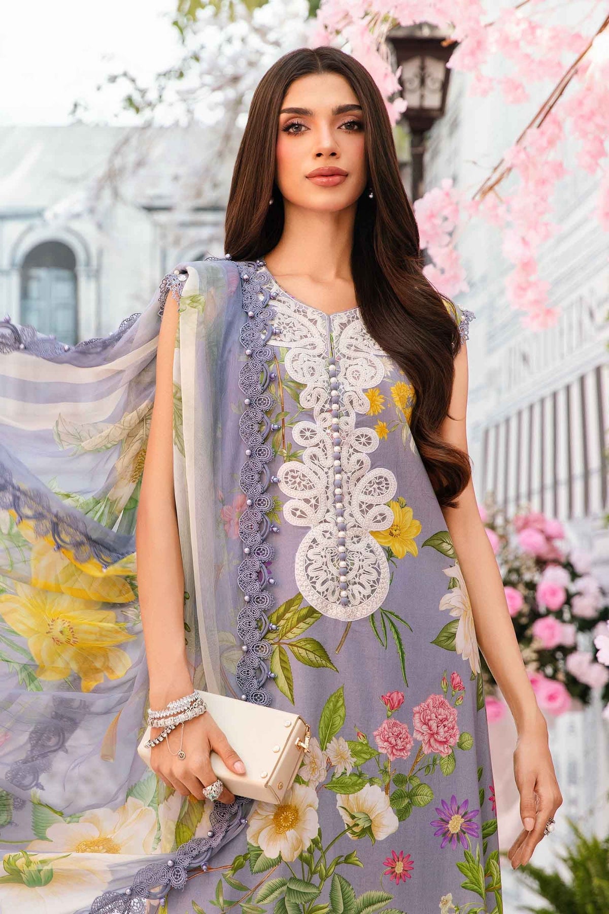Maria B | M Prints Summer 25 | MPT-2604-A -  Maria B Ladies Clothes - Original Designer Dress - House of Maryam