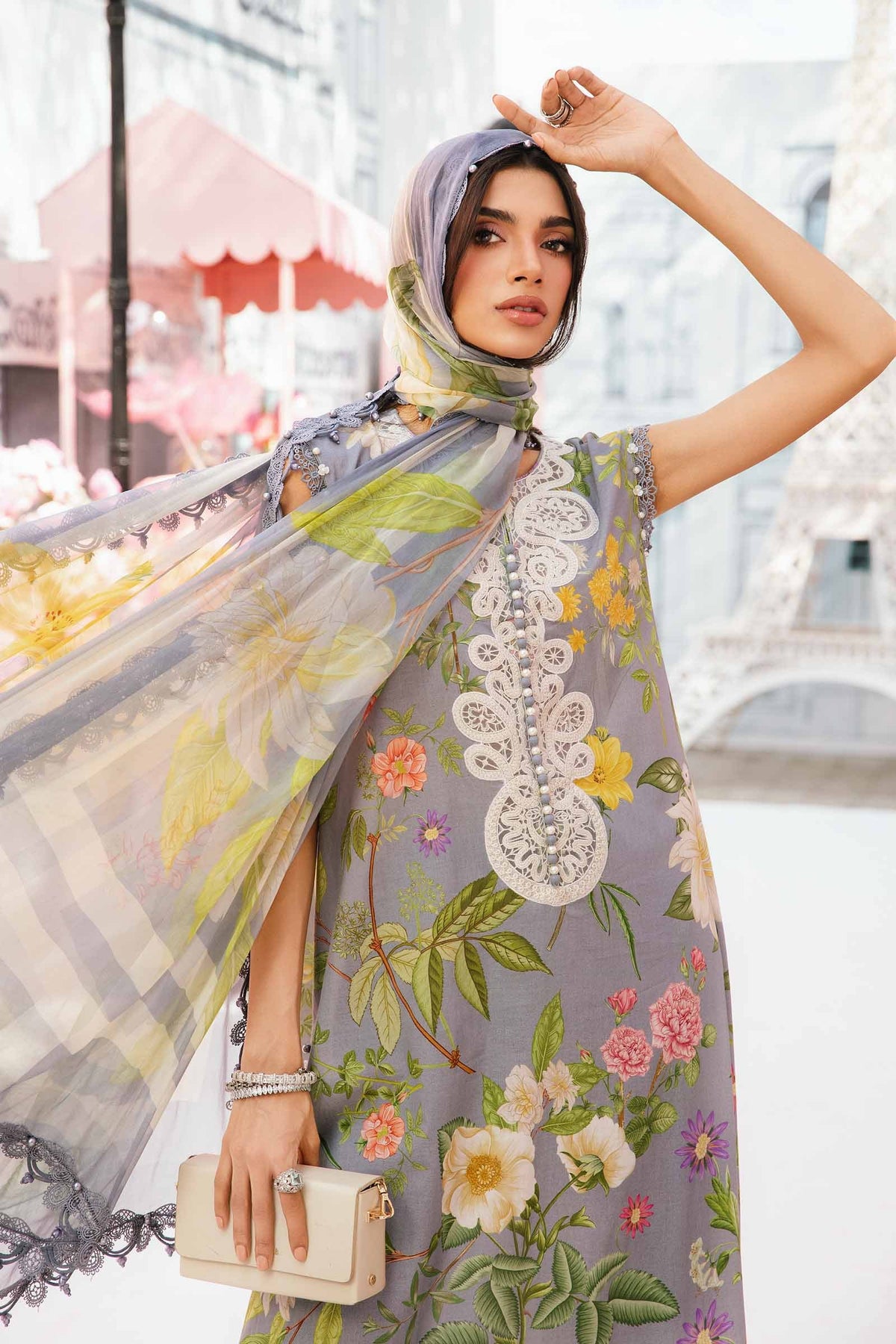 Maria B | M Prints Summer 25 | MPT-2604-A -  Maria B Ladies Clothes - Original Designer Dress - House of Maryam