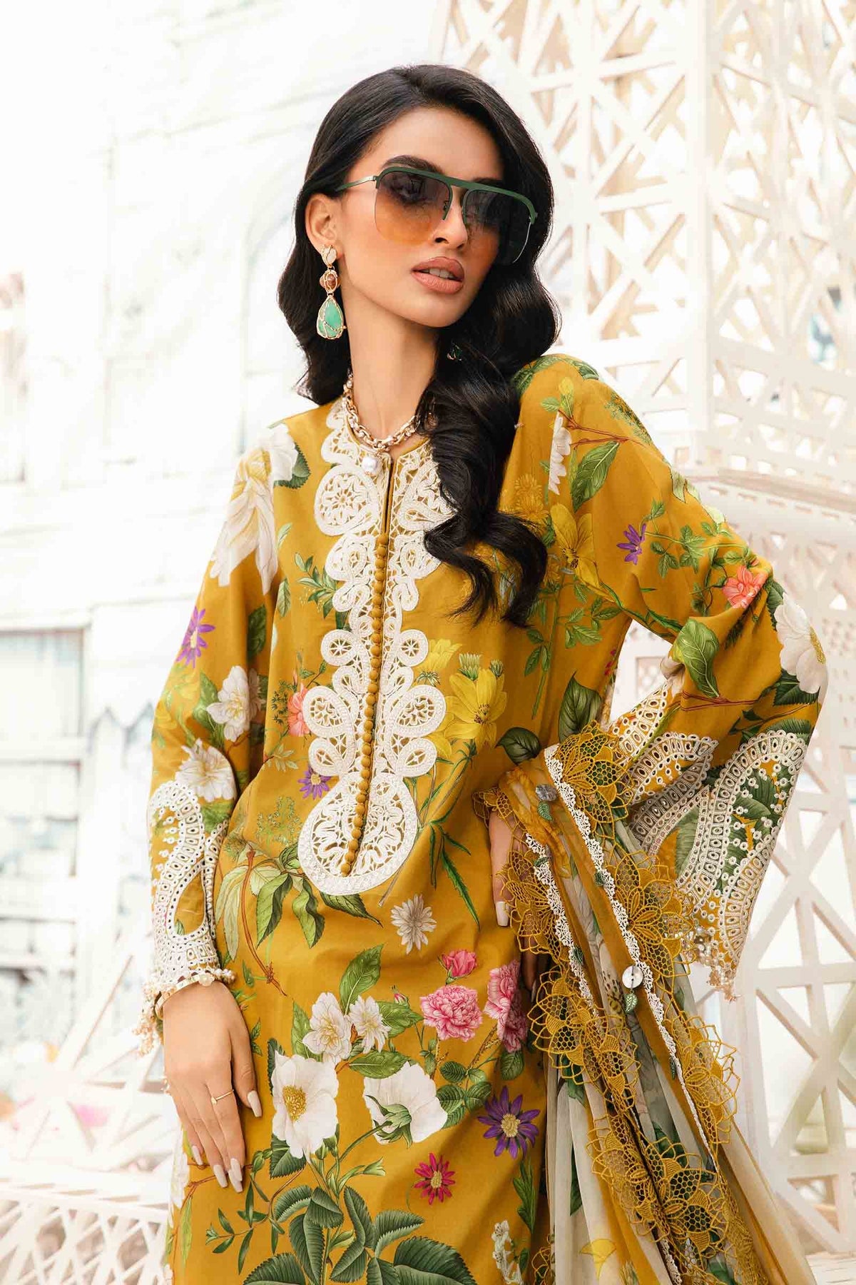 Maria B | M Prints Summer 25 | MPT-2604-B -  Maria B Ladies Clothes - Original Designer Dress - House of Maryam
