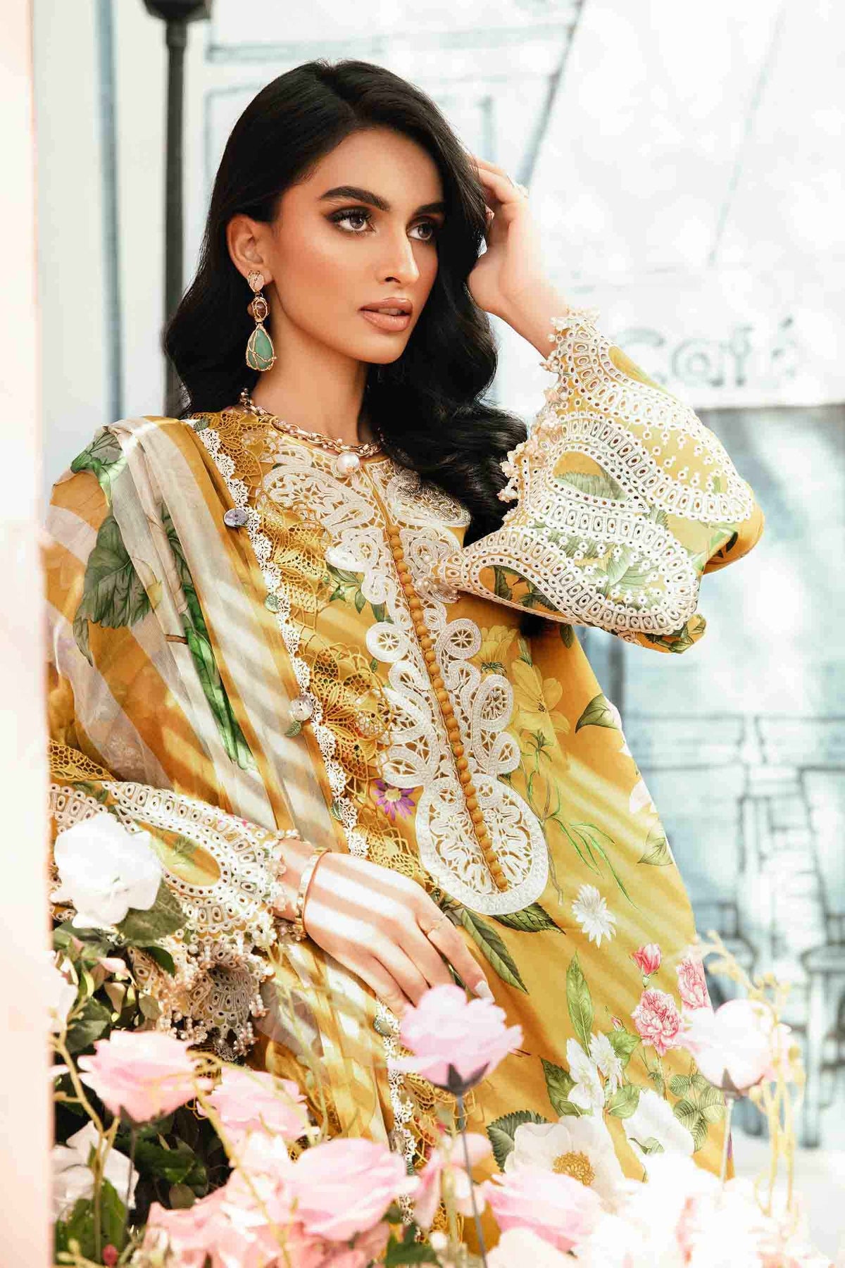 Maria B | M Prints Summer 25 | MPT-2604-B -  Maria B Ladies Clothes - Original Designer Dress - House of Maryam