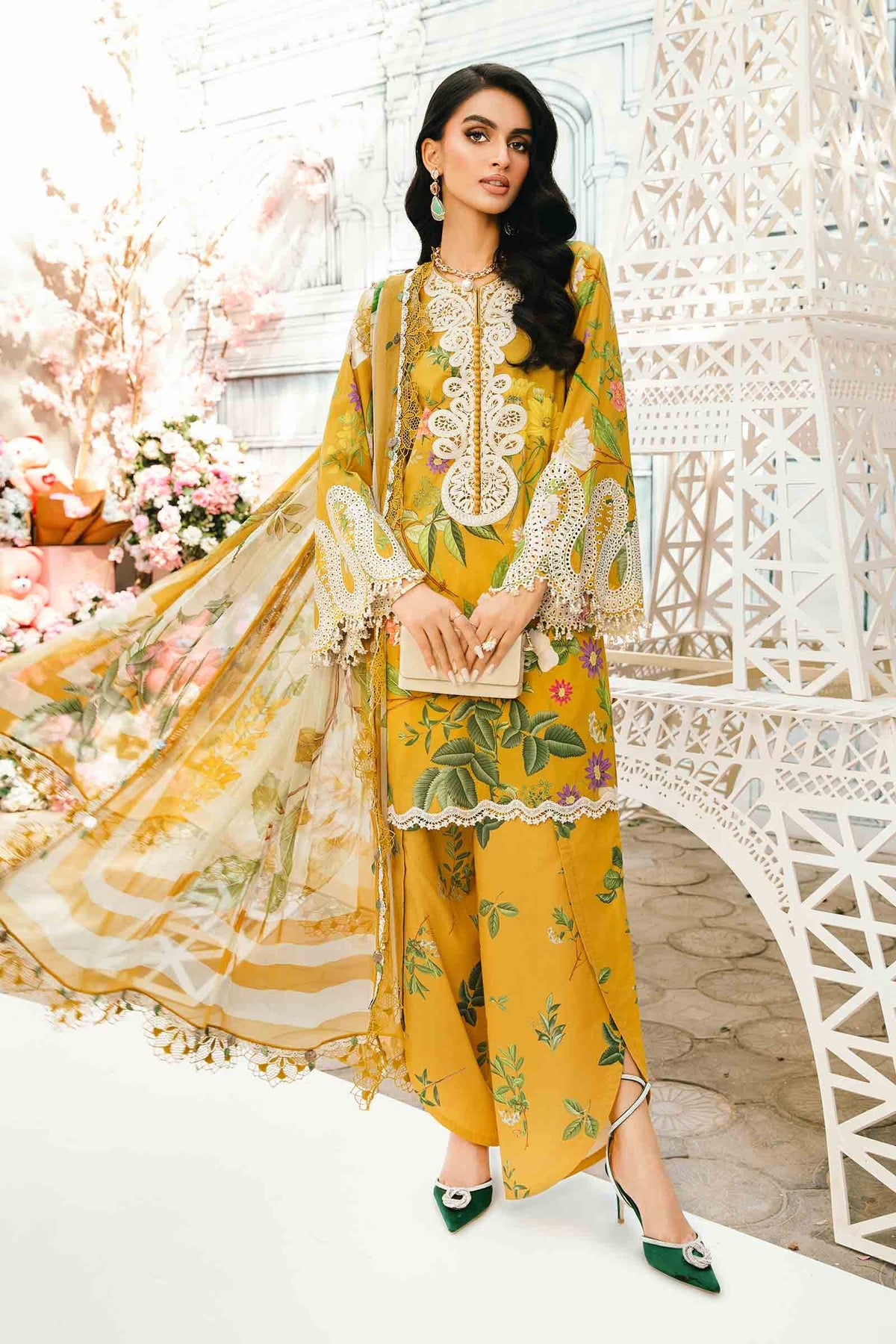 Maria B | M Prints Summer 25 | MPT-2604-B -  Maria B Ladies Clothes - Original Designer Dress - House of Maryam