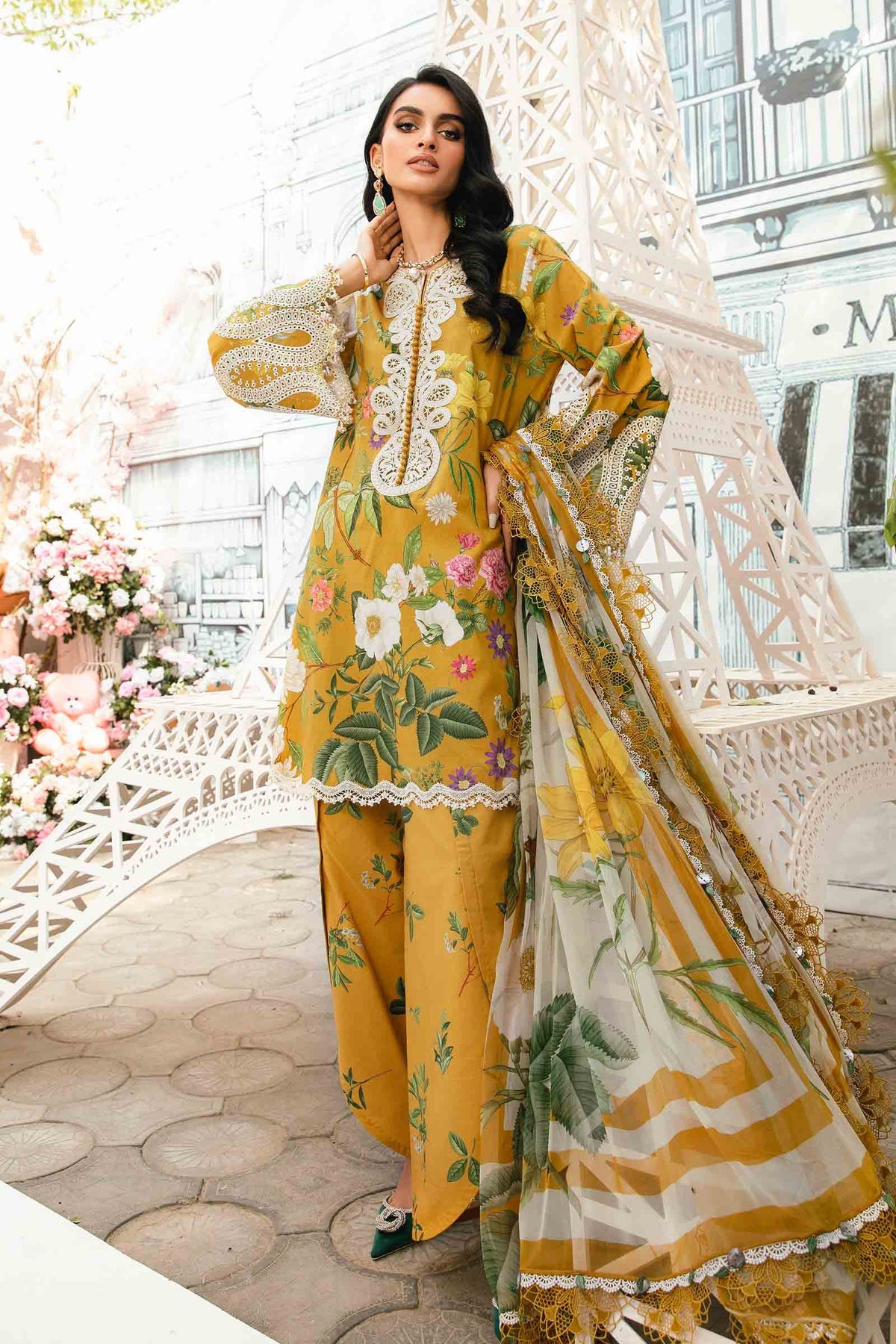 Maria B | M Prints Summer 25 | MPT-2604-B -  Maria B Ladies Clothes - Original Designer Dress - House of Maryam