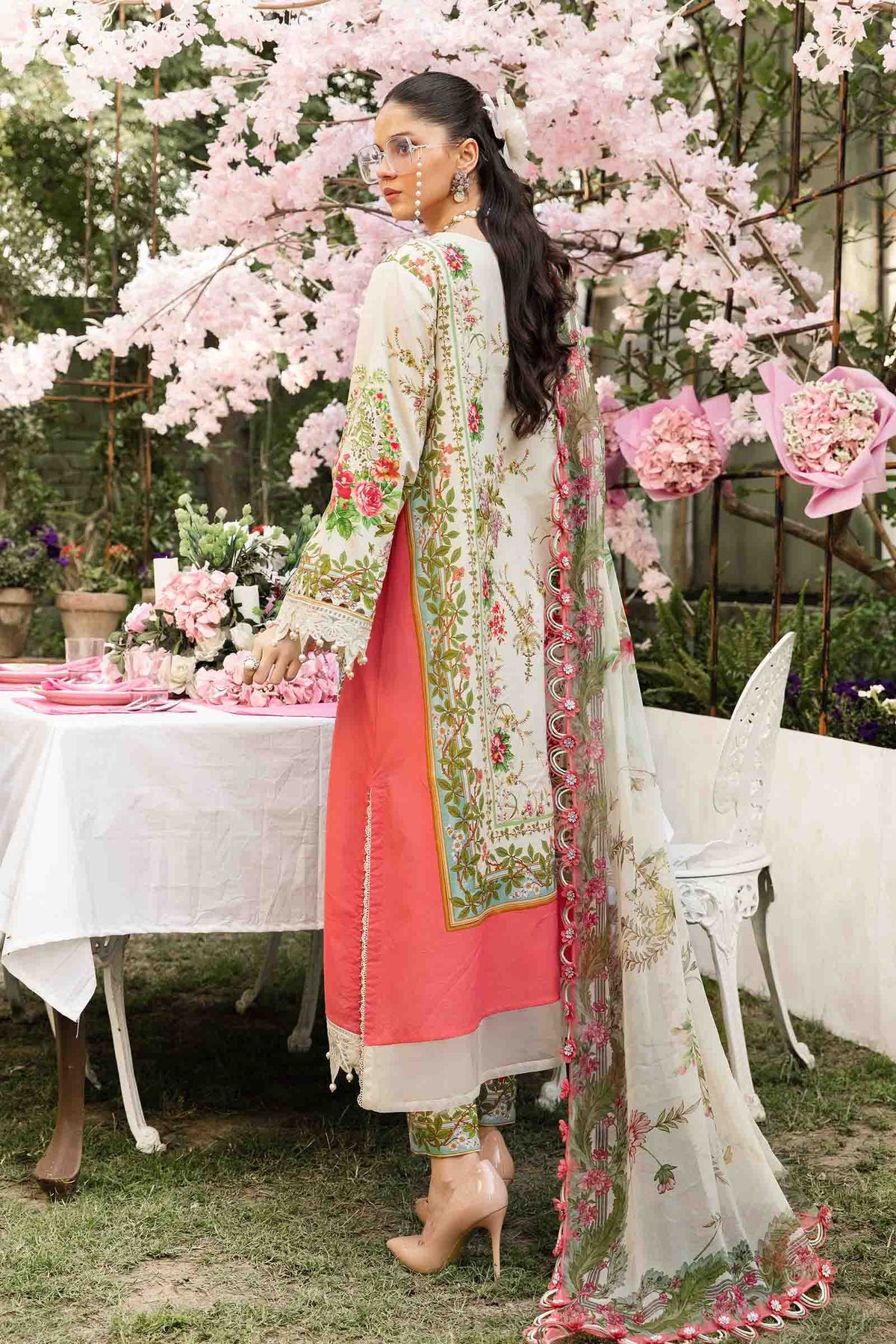Maria B | M Prints Summer 25 | MPT-2605-A -  Maria B Ladies Clothes - Original Designer Dress - House of Maryam