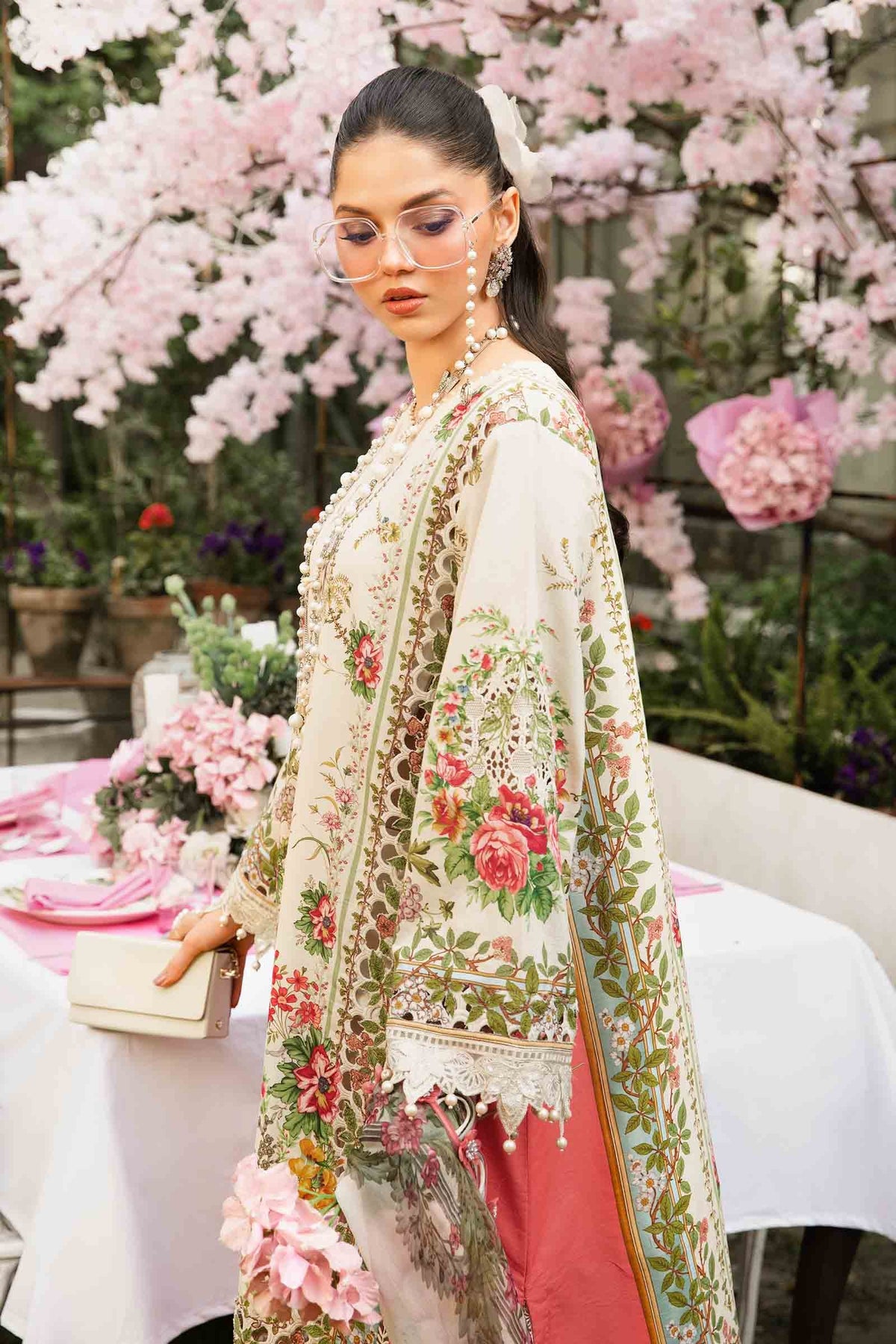 Maria B | M Prints Summer 25 | MPT-2605-A -  Maria B Ladies Clothes - Original Designer Dress - House of Maryam