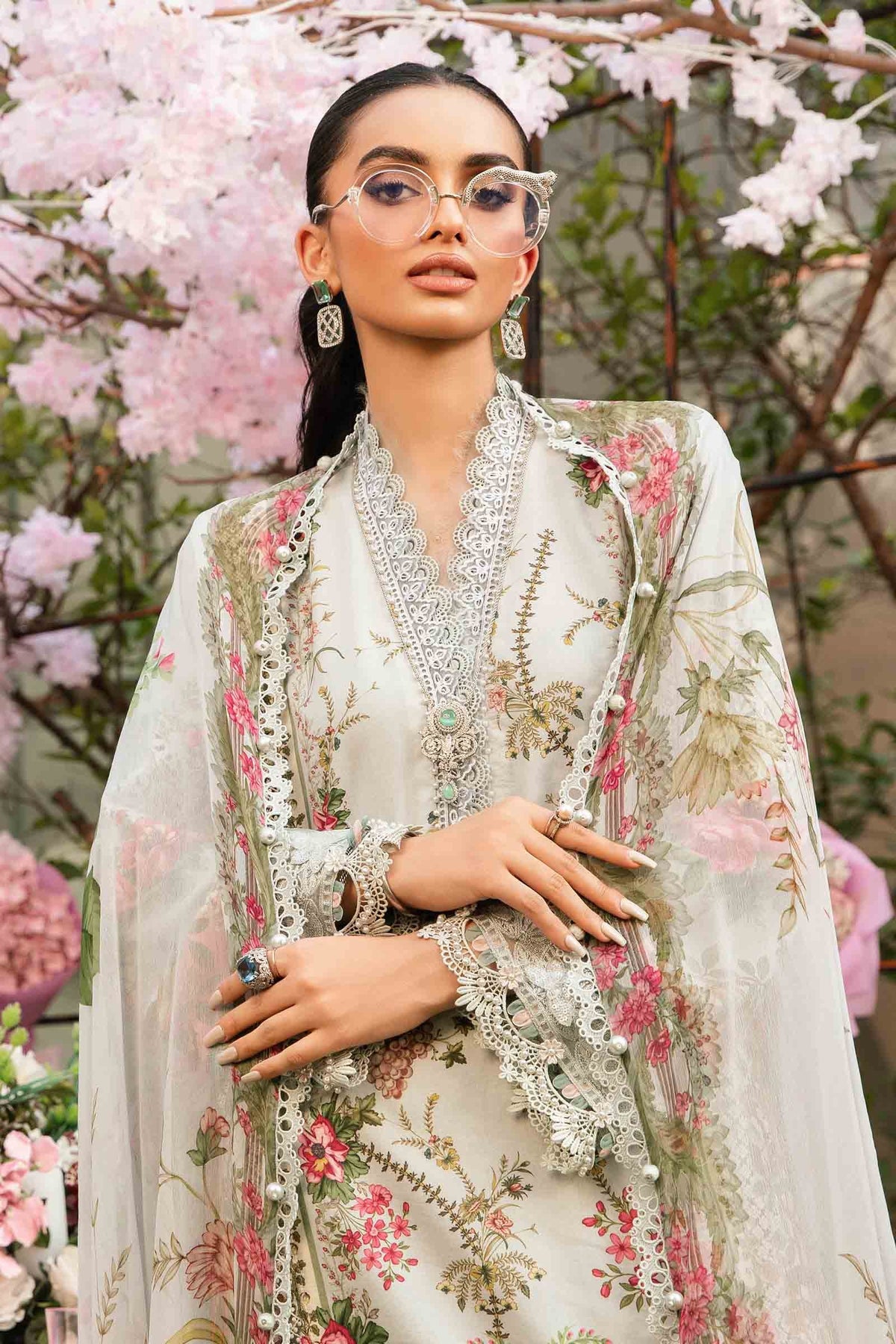 Maria B | M Prints Summer 25 | MPT-2605-B -  Maria B Ladies Clothes - Original Designer Dress - House of Maryam