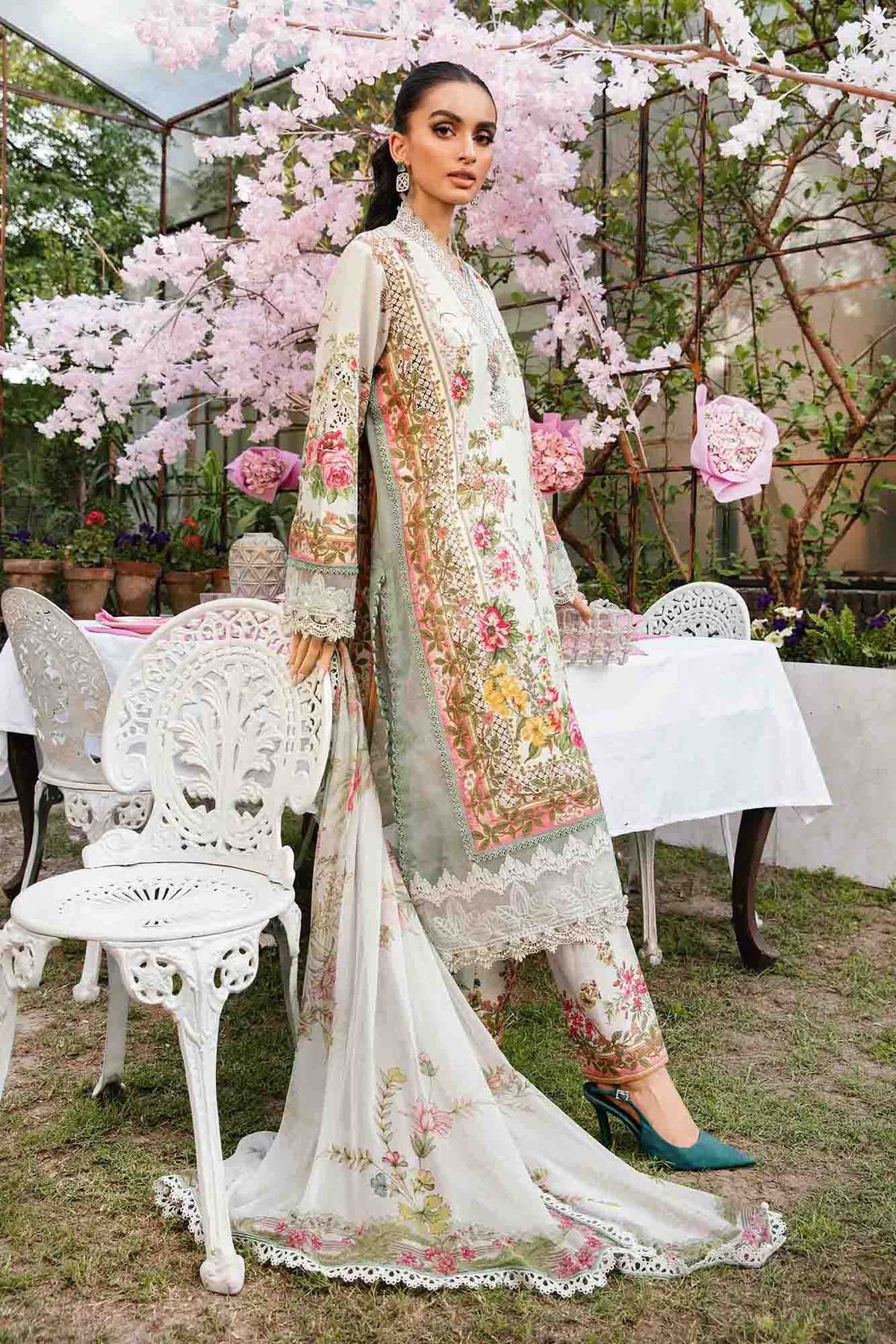 Maria B | M Prints Summer 25 | MPT-2605-B -  Maria B Ladies Clothes - Original Designer Dress - House of Maryam