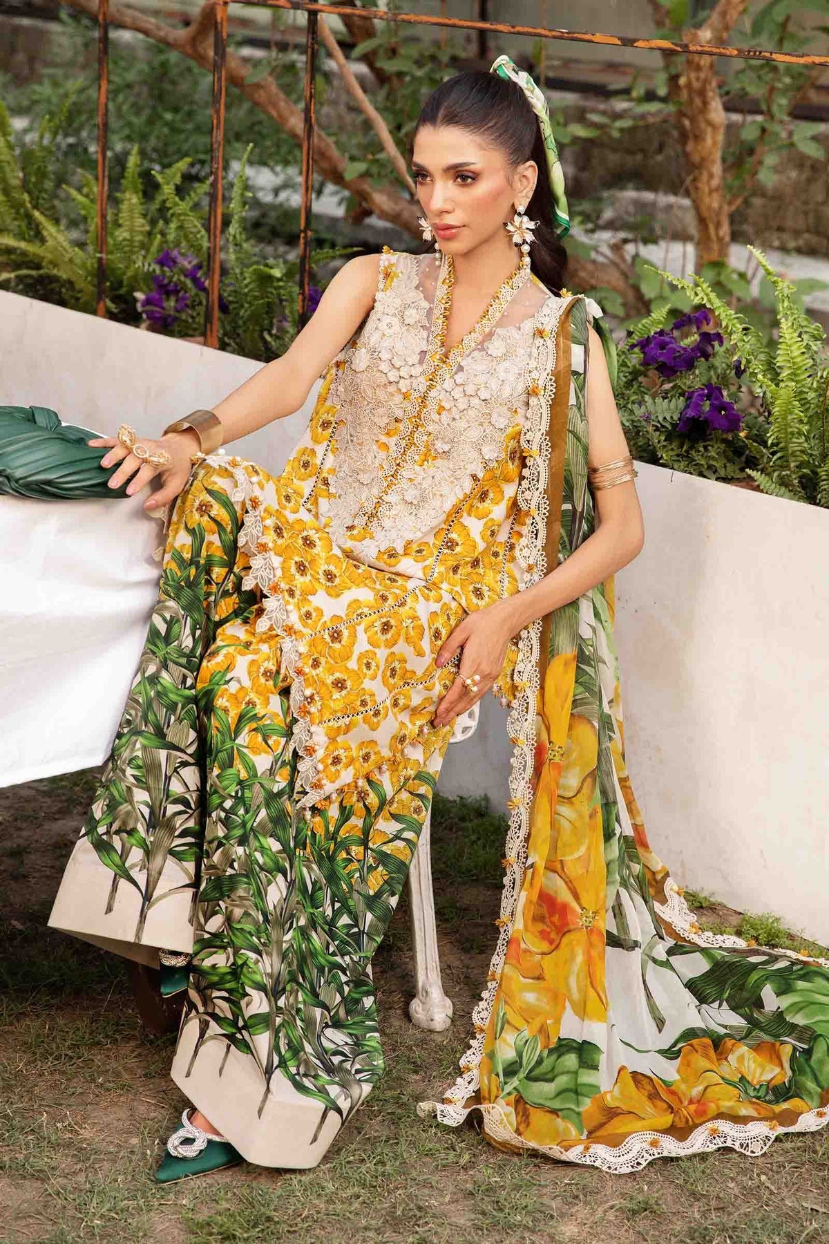Maria B | M Prints Summer 25 | MPT-2606-A -  Maria B Ladies Clothes - Original Designer Dress - House of Maryam