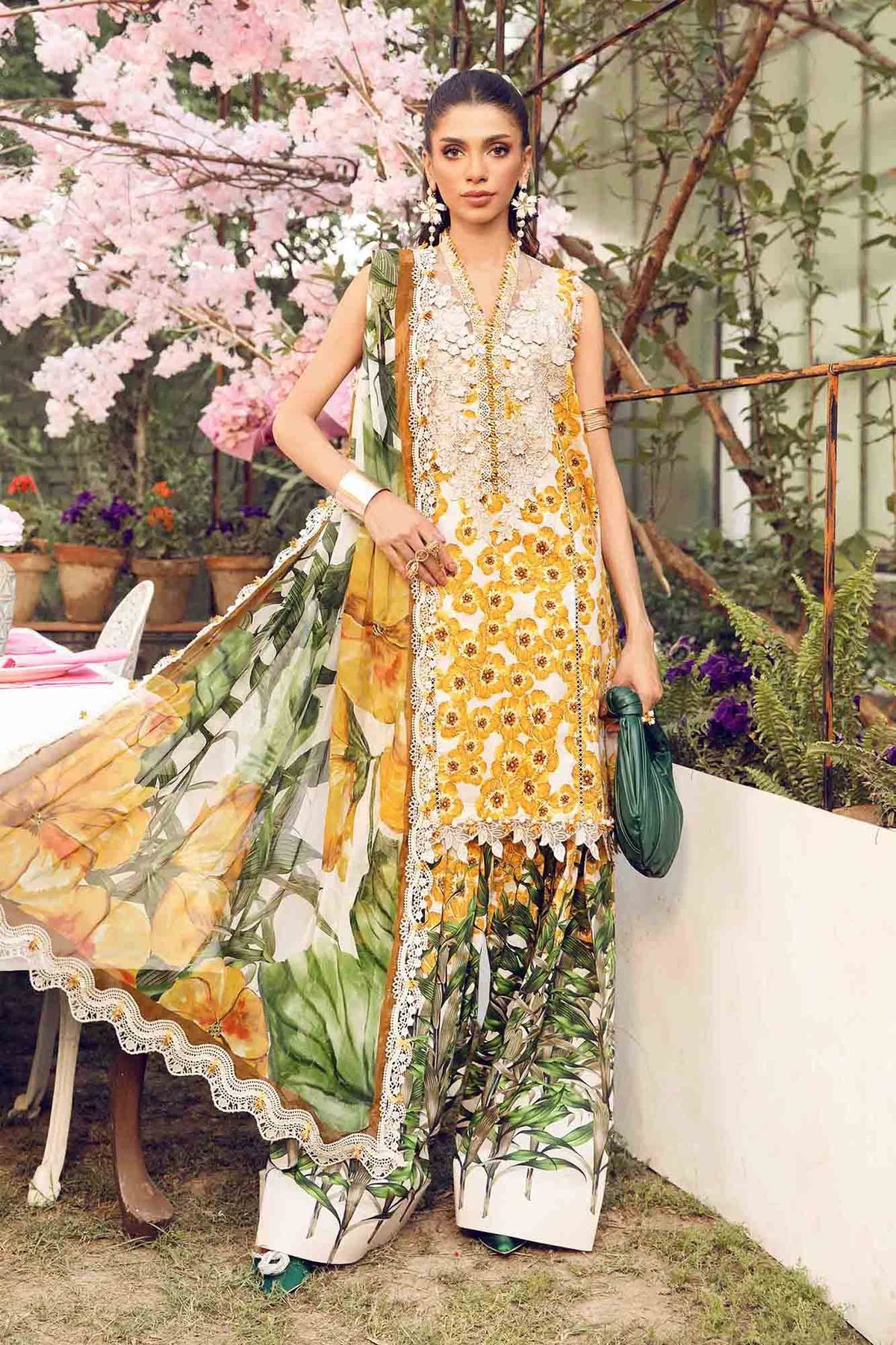 Maria B | M Prints Summer 25 | MPT-2606-A -  Maria B Ladies Clothes - Original Designer Dress - House of Maryam