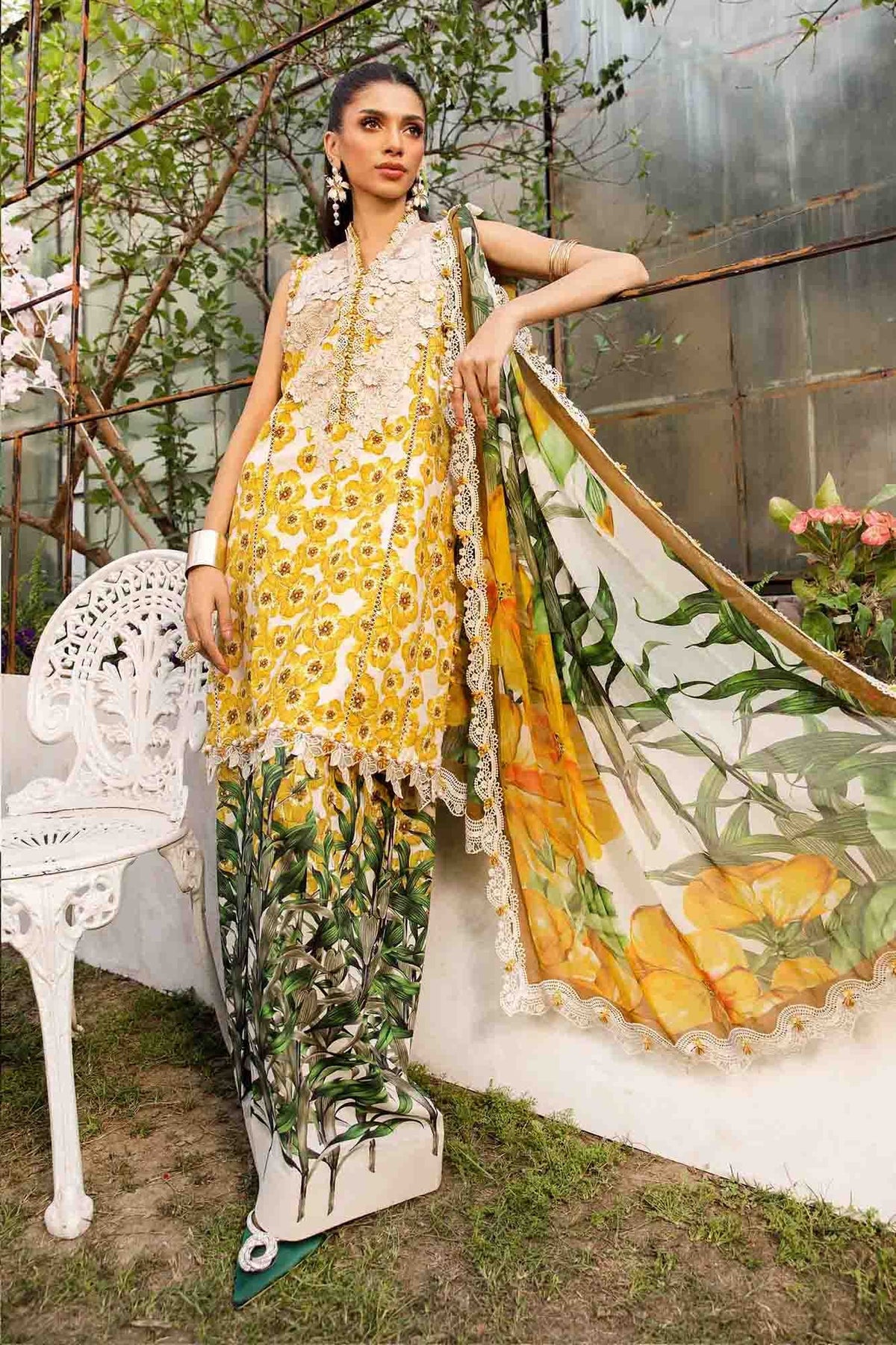 Maria B | M Prints Summer 25 | MPT-2606-A -  Maria B Ladies Clothes - Original Designer Dress - House of Maryam